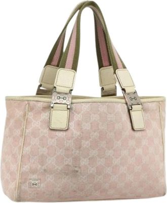 Gucci Pre-owned Tote Bags, female, Pink, Size: ONE SIZE Pre-owned Vintage Tote Bag