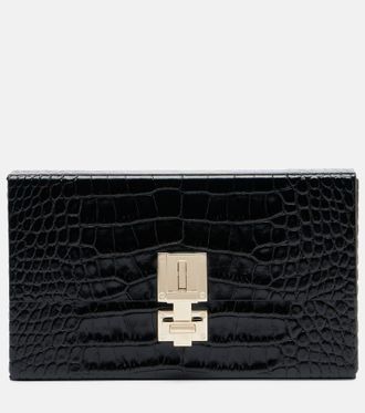 Tom Ford Clutch T Latch in pelle stampata