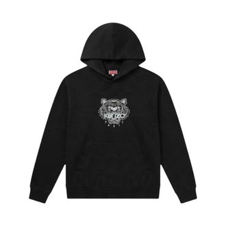 Kenzo Felpa Hoodie - Heren - Sweatshirts & Hoodies - Zwart - Maat: 2XL Katoen