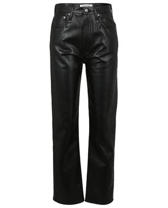 A Gold E Hose aus recyceltem Leder 90s Pinch Waist