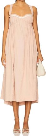 Free People Poppy Midi Dress In Sweet Nothings