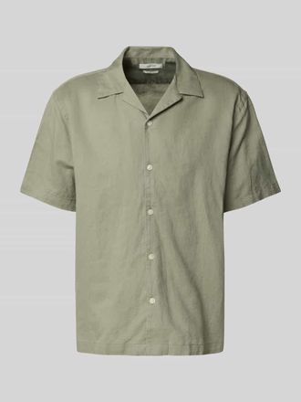 Selected Relaxed Fit Freizeithemd aus Leinen-Baumwoll-Mix Modell RLXCLAY in Oliv, Gr&ouml;&szlig;e XXL