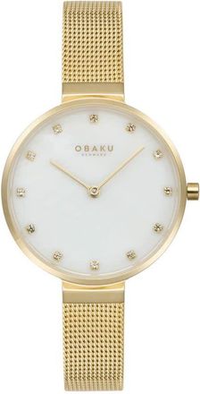 Obaku Analog Quartz White Dial Ladies Watch V287LXGWMG