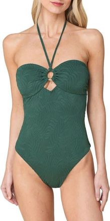 Andie Swim The Zoe Long Torso One-Piece Swimsuit in Pine at Nordstrom, Size X-Large