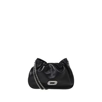 Roger Vivier Pilgrim EW Pocket Micro - female - Roger Vivier - Shoulder Bags - Black - ONE SIZE - Bags