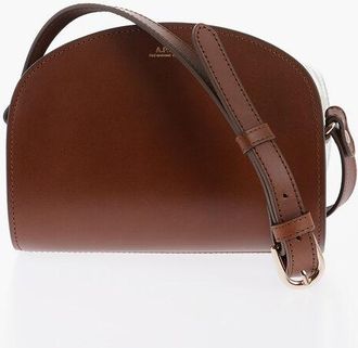 A.P.C. Leather DEMI LUNE Crossbody Bag size Unica