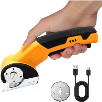 OEM Tijeras El&eacute;ctricas Recargables Sin Cables - Tijeras El&eacute;ctricas En Zigzag Rotativas A 240 Carreras/min Con Bloqueo De Seguridad Para Cart&oacute;n, Cuero, Tel