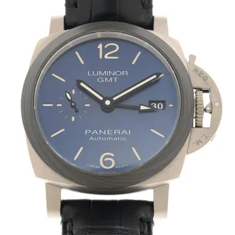 Officine Panerai Pre-owned Panerai Luminor GMT Automatic Blue Dial Mens Watch PAM01279