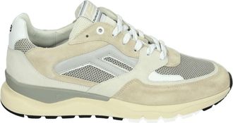 Floris Van Bommel Schoenen, Heren, Beige, 46 EU, Leer, Beige Vrijetijdssneakers met Rubberen Zool