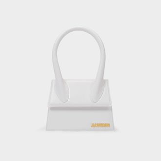 Jacquemus Le Chiquito Medium Tas - Jacquemus - Leer - Wit