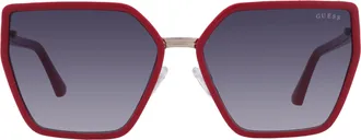 Guess Smoke Gradient Butterfly Ladies Sunglasses GU7871 66B 59