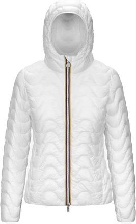 K-Way Gewatteerde Warme Jas - Dames - Zomerjassen - Wit - S - Nylon - Jassen
