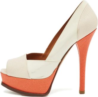 Fendi Pumps con effetto lucertola - Toni neutri