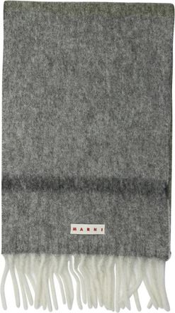 Marni Grijze Sjaals voor Vrouwen Aw 25 - Dames - Wintersjaals - Grijs - ONE Size - Wol - Accessoires