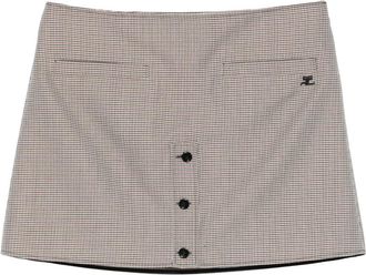 Courr&egrave;ges Button-down rok - Beige