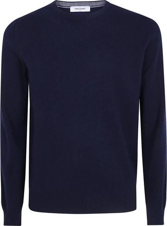 Gran Sasso Round-neck Truien - Heren - Ronde hals truien - Blauw - M - Truien & Vesten