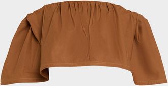 Carolina Herrera Ruffle Off-The-Shoulder Top