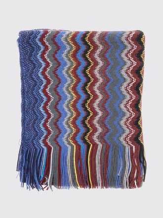 Missoni Abstract Striped Pattern Wool Blend Scarf