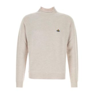 Vivienne Westwood Turtlenecks, male, Beige, Size: XL Fisherman Jumper