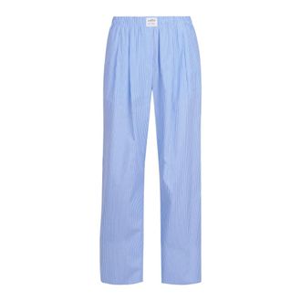 ottod'Ame Straight Trousers, female, Blue, Size: 2XS Pantalone a righe in cotone