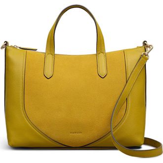 Radley London Wood Park Suede Medium Crossbody Bag in Ochre at Nordstrom Rack