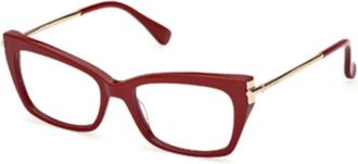 Max Mara Mm 5137 Cat Eye Frame - unisex - Brillen - Rood - 53 MM - Accessoires