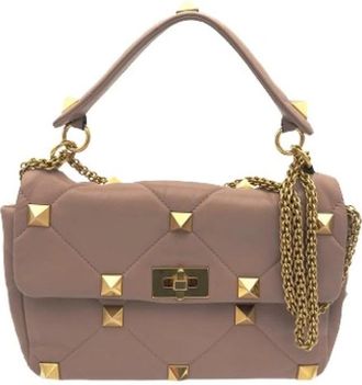 Valentino Pre-owned Vintage Handtas - Dames - Vintage Handtas - Roze - ONE Size - Leer - Vintage