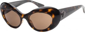 Versace Womens VE4456U-108-73-52 VE4456U 52 108 73 Fashion Sunglasses - Brown - One Size