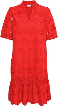 Saint Tropez GeleksaSZ Jurk - Dames - Jurken - Rood - Maat: XS Katoen