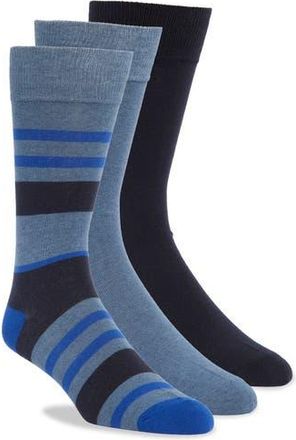 Cole Haan Assorted 3-Pack Dress Socks in Navy at Nordstrom Rack