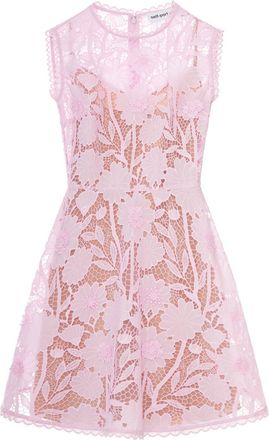 Self Portrait PINK LACE MINI DRESS - Self-portrait - Woman