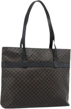 Celine Pre-owned Canvas Tote Bag - Dames - Vintage Shopper - Zwart - ONE Size - Leer - Vintage