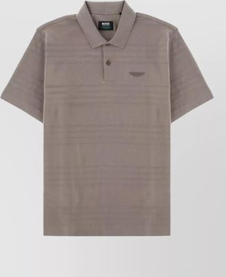 HUGO BOSS logo polo shirt short sleeves collar