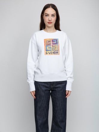 Givenchy Logo-Printed Cotton Sweatshirt - White