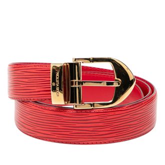 Louis Vuitton Pre-owned Womens Epi Ceinture Belt - Red Leather - One Size