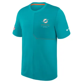 Nike Miami Dolphins Sideline Coach Nike Mens Dri-FIT NFL Top in Green | 03B2037M9P-B8B