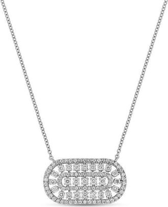 Bony Levy 18K Diamond Pendant Necklace in 18Kw at Nordstrom