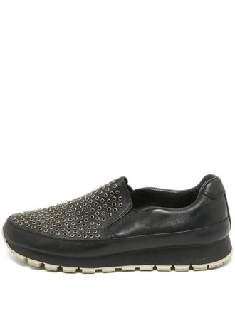 Prada studded loafers - Black