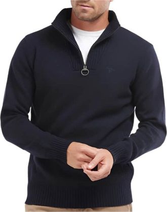 Barbour ESSENTIAL LAMBSWOOL HALF ZIP NAVY Extra Extra Large