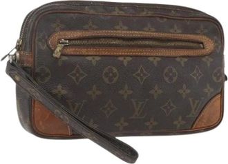 Louis Vuitton Pre-owned Clutches, female, Brown, Size: ONE SIZE Pre-owned Canvas Clutch