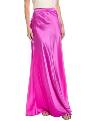 L'agence Lagence Ryker Waistband Silk Bias Skirt