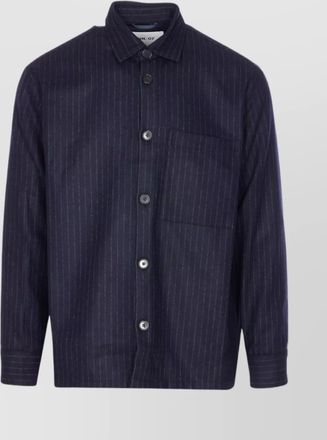 Nn.07 long sleeve striped shirt and pocket