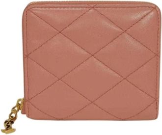Saint Laurent Pre-owned Vintage Portemonnee (bi-fold) - Dames - Vintage Accessoires - Roze - ONE Size - Vintage