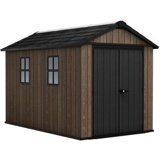 Keter Casetta Box da Giardino 230x350x246 cm Keter Signature Apex 7511/1175 in Resina Effetto Legno Noce