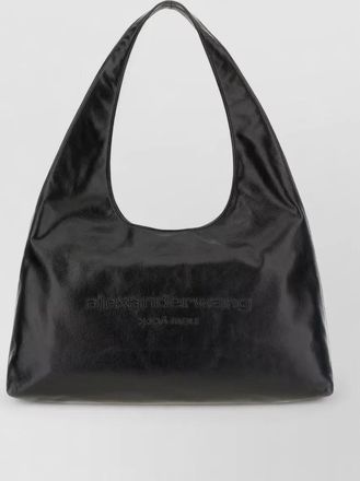 Alexander Wang leather shoulder bag curved handle design
