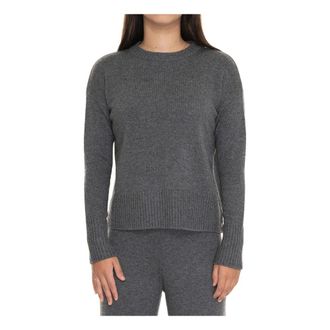 Pennyblack Round-neck Knitwear, female, Gray, XL, Cozy Round-necked Pullover
