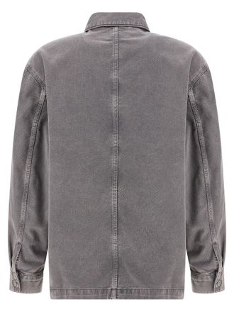 Christophe Lemaire Garment-Dyed Denim Overshirt - Gray