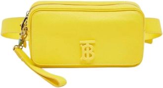 Burberry Pre-owned Belt Bags, female, Yellow, Size: ONE SIZE Pre-owned Leather Crossbody Bag