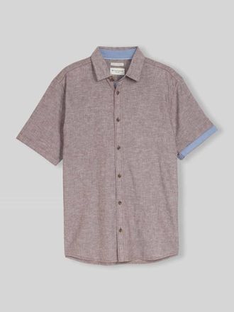 Tom Tailor Regular Fit Freizeithemd aus Leinen-Baumwolle-Mix in Hazel, Gr&ouml;&szlig;e XXL