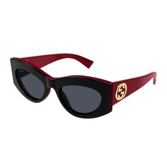 Gucci Accessoires, unisex, Rood, ONE Size, Gg 1843S Zonnebril